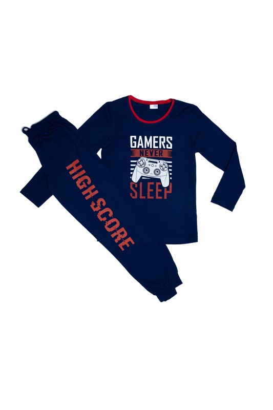 Vienetta Παιδική πυτζάμα για αγόρια "Gamers Never Sleep" (9 έως 16 ετών)-104020a